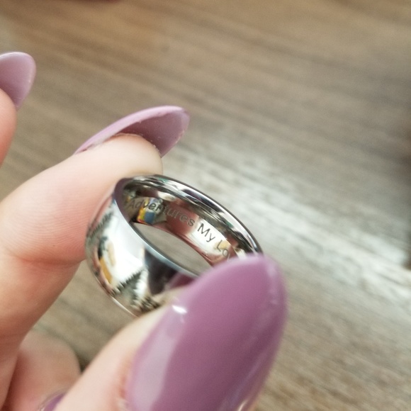 Mens Size 8 Cobalt Chrome Ring - Picture 2 of 3